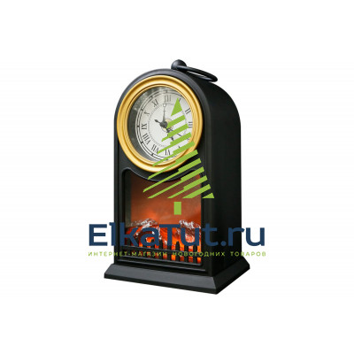 Светодиодный камин «Старинные часы» с эффектом живого огня, 15x13x25см USB – SP-14