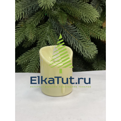 Светодиодная свеча (имитация мерцающего пламя) D 70 mm арт. DS - 7012P