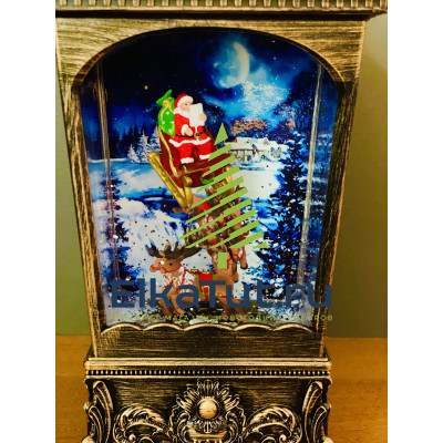 Декоративный фонарь CHRISTMAS «Рождественский экипаж» с музыкой - CMR 223-615