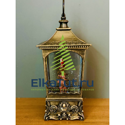 Декоративный фонарь CHRISTMAS «Рождественский экипаж» с музыкой - CMR 223-615