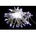 Светодиодная уличная гирлянда нить 10 м, 100 холодно белых LED ламп, статика, белый ПВХ, соединяемая, IP65 – 7302W
