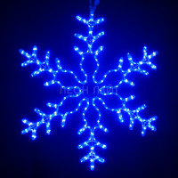 Светодиодная снежинка 82 см, 235 синих LED ламп, дюралайт, IP65 арт. 7081 Светодиодная снежинка 82 см, 235 синих LED ламп, дюралайт, IP65 арт. 7081